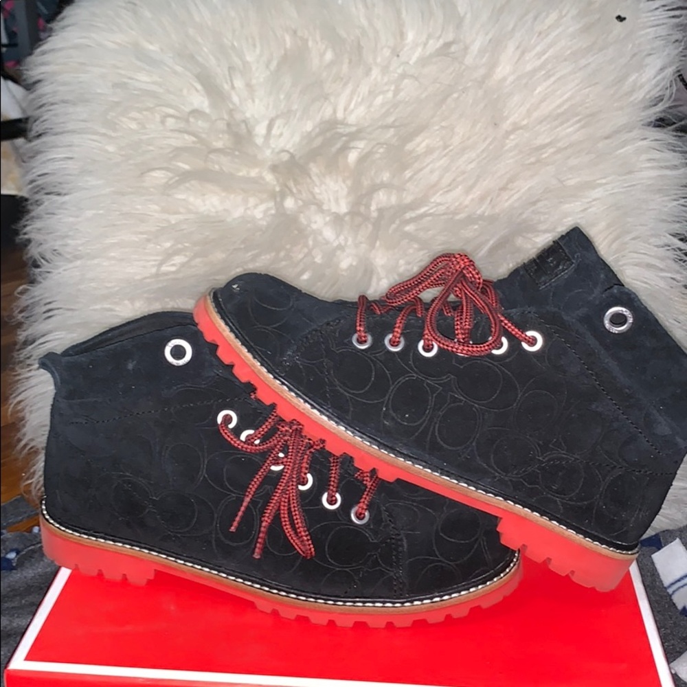 Coach suede boots